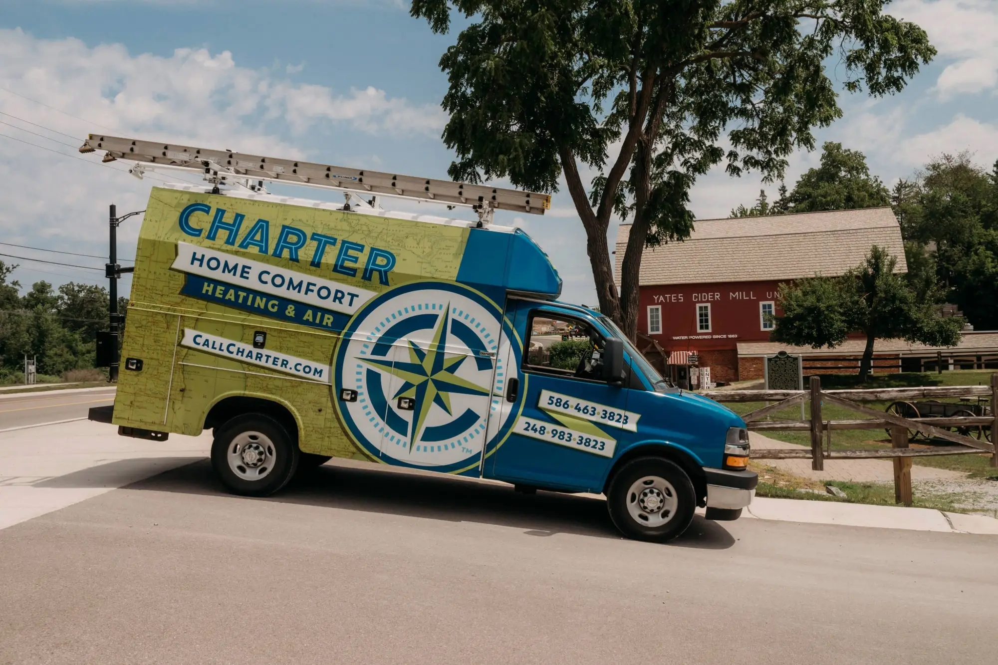 Charter Home comfort van Parked in Rochester MI 